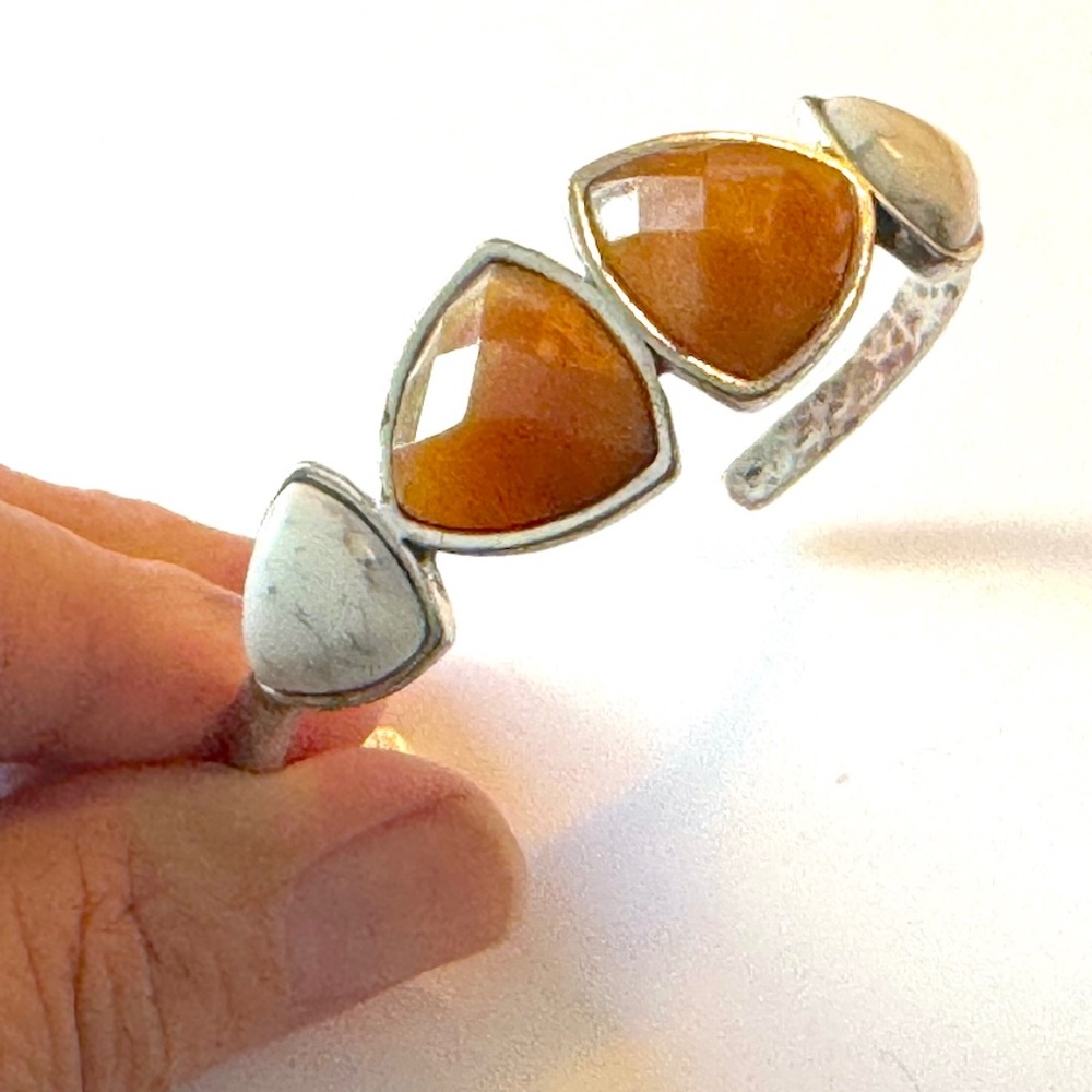 Lucky Brand 4-stone bangle bracelet Women's Size OS
